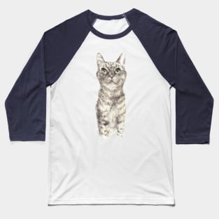 Tabby Cat Baseball T-Shirt